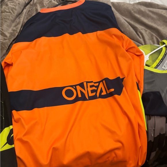 2 Pack O'Neal Mens XL MX Jersey Blue/Orange & Yellow/Green Neon Riding L/S - Picture 6 of 6